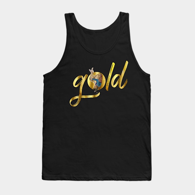 Gold Simone Biles Tank Top by MakingAir